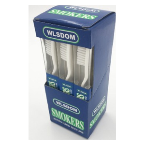 Wisdom SMOKERS toothbrush blue 12 pieces